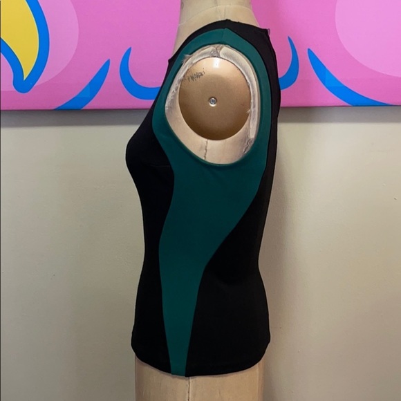 Intermix Black Green BodyCon Top - Picture 7 of 10